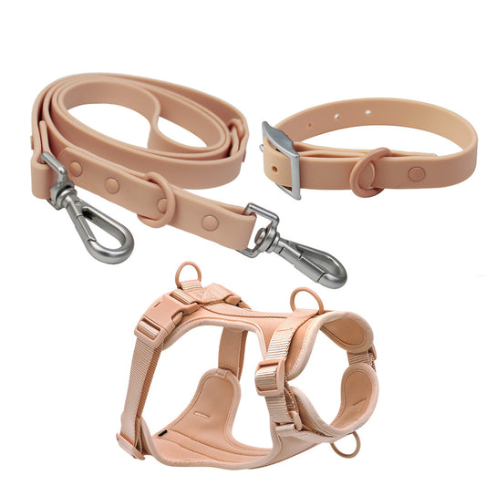 Set Laisse Collier Harnais Waterproof pour Chien - Anti-Traction