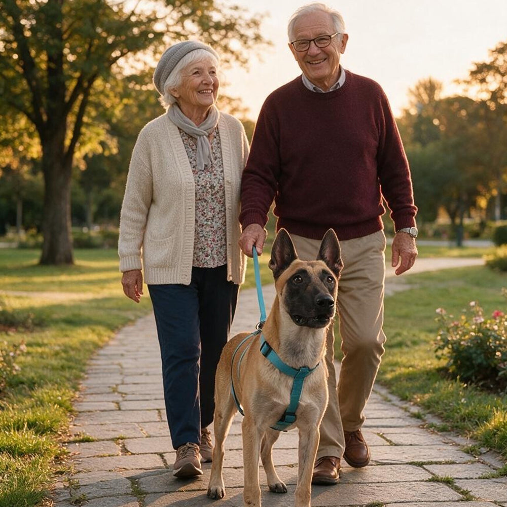 Harnais Tactique Anti-Traction pour Grand Chien — Confort et Sécurité"